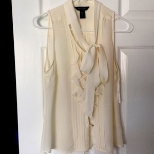 White House Black Market silk sleeveless shirt